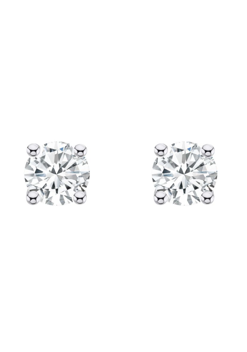14K Yellow Gold 1/4 CTTW Round Diamond Stud Earrings