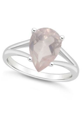 Belk & Co Sterling Silver 12x8mm Pear Shape Gemstone Ring, 6