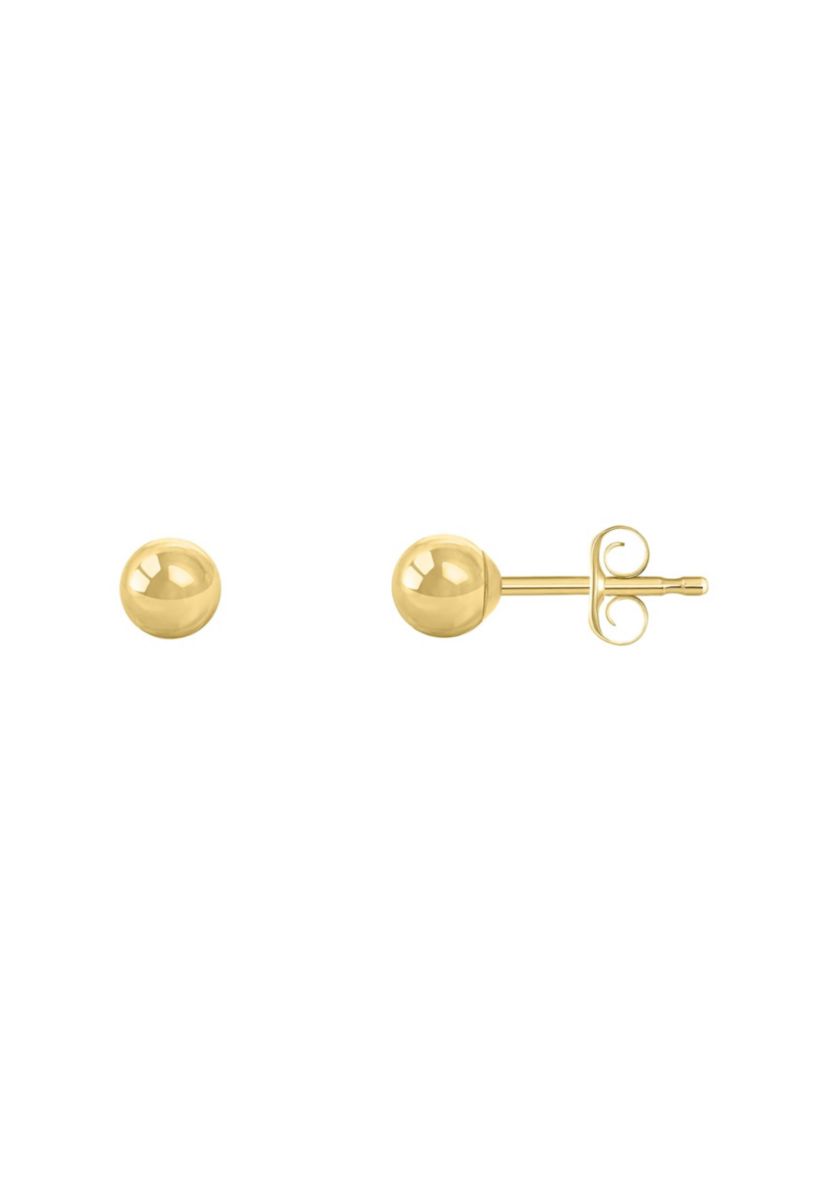 14K Rose Gold 4mm Ball Stud Earrings
