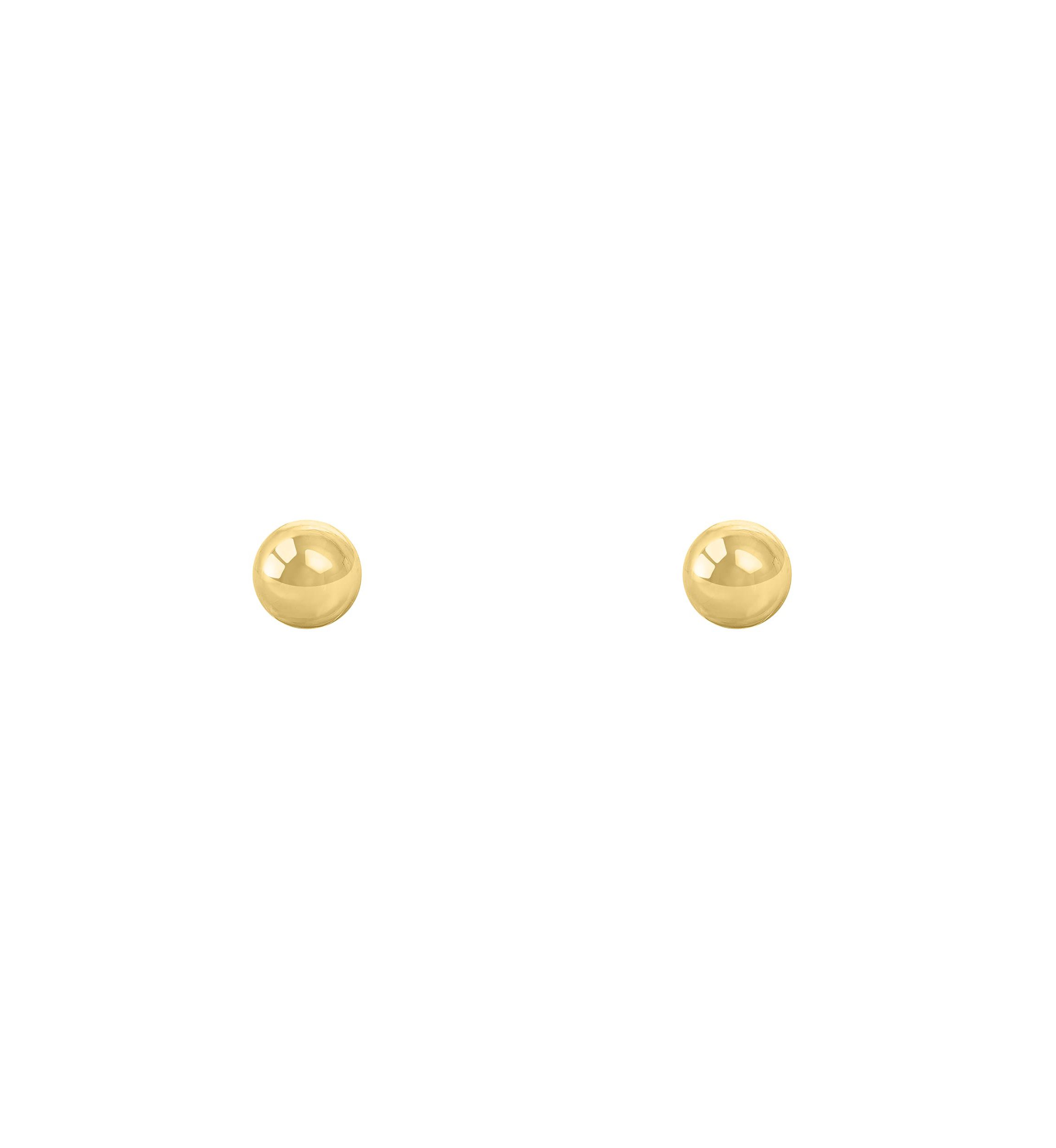 14K Rose Gold 4mm Ball Stud Earrings
