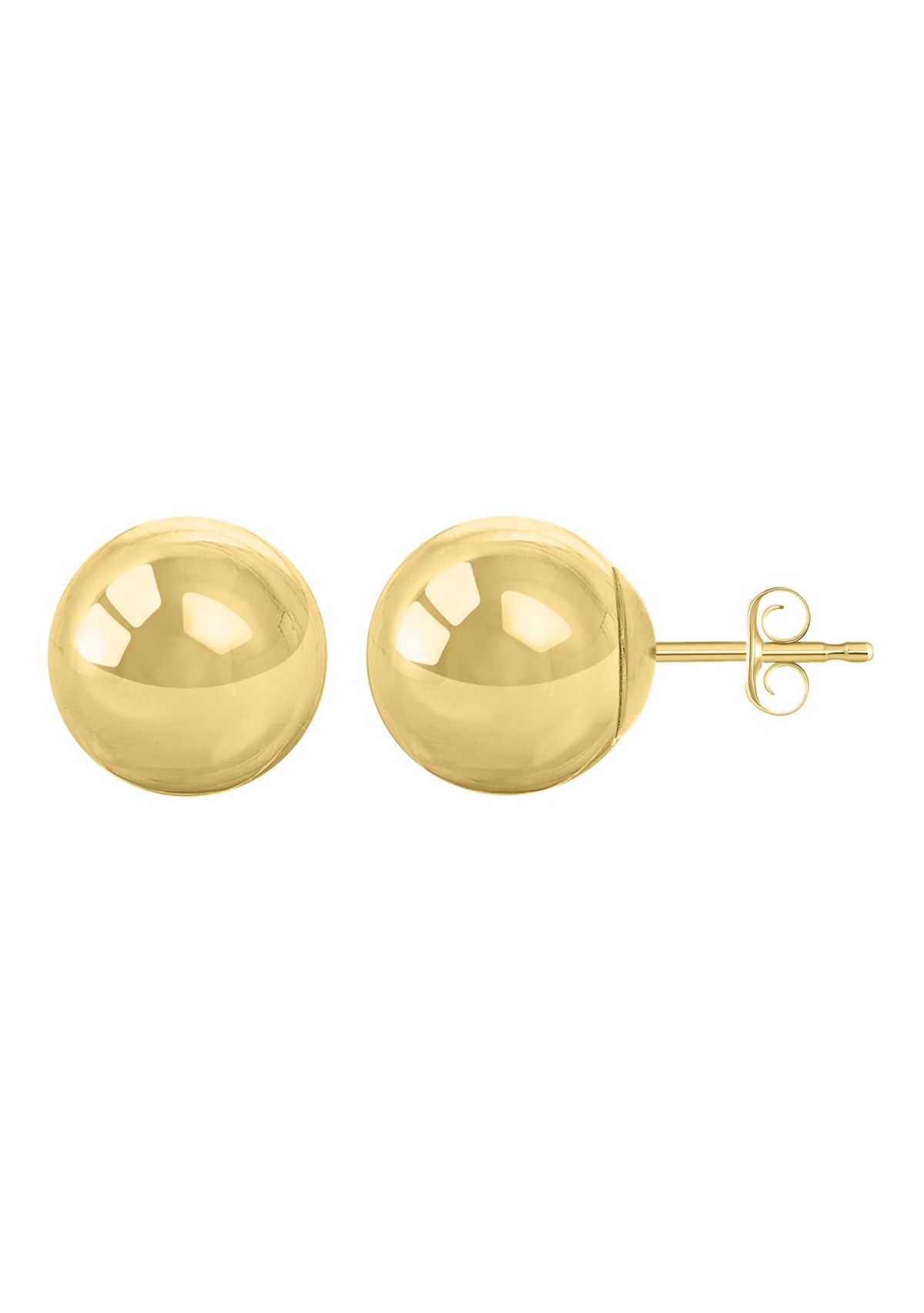 14K Rose Gold 10mm Ball Stud Earrings