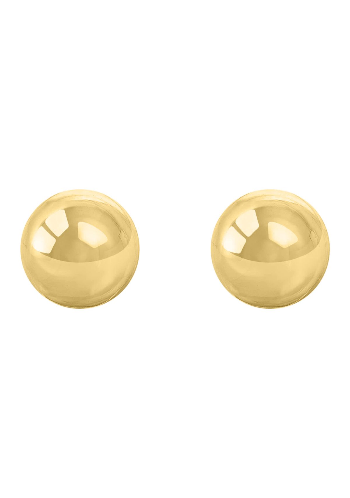 14K Rose Gold 10mm Ball Stud Earrings