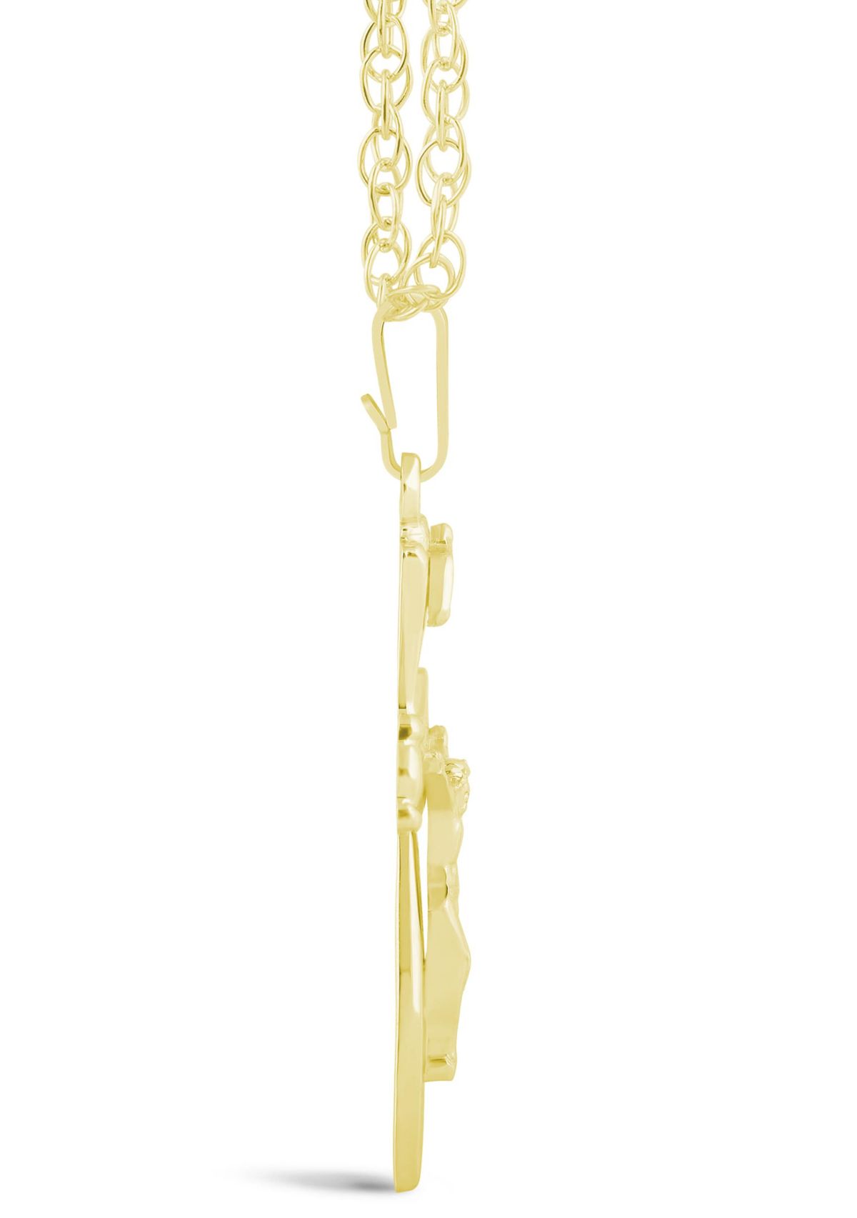 Sterling Silver Crucifix Cross Pendant Necklace