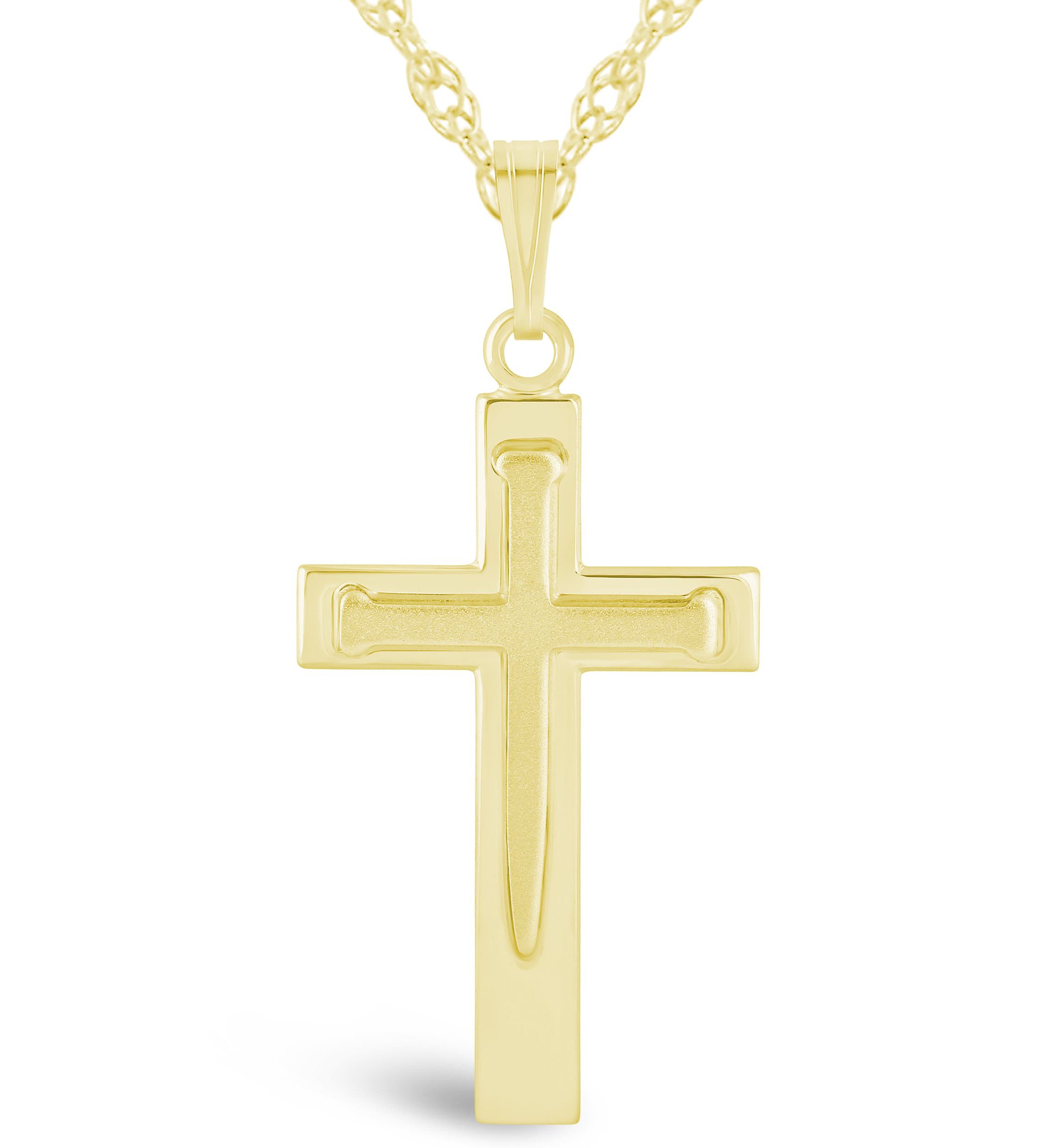 Sterling Silver Cross Pendant Necklace