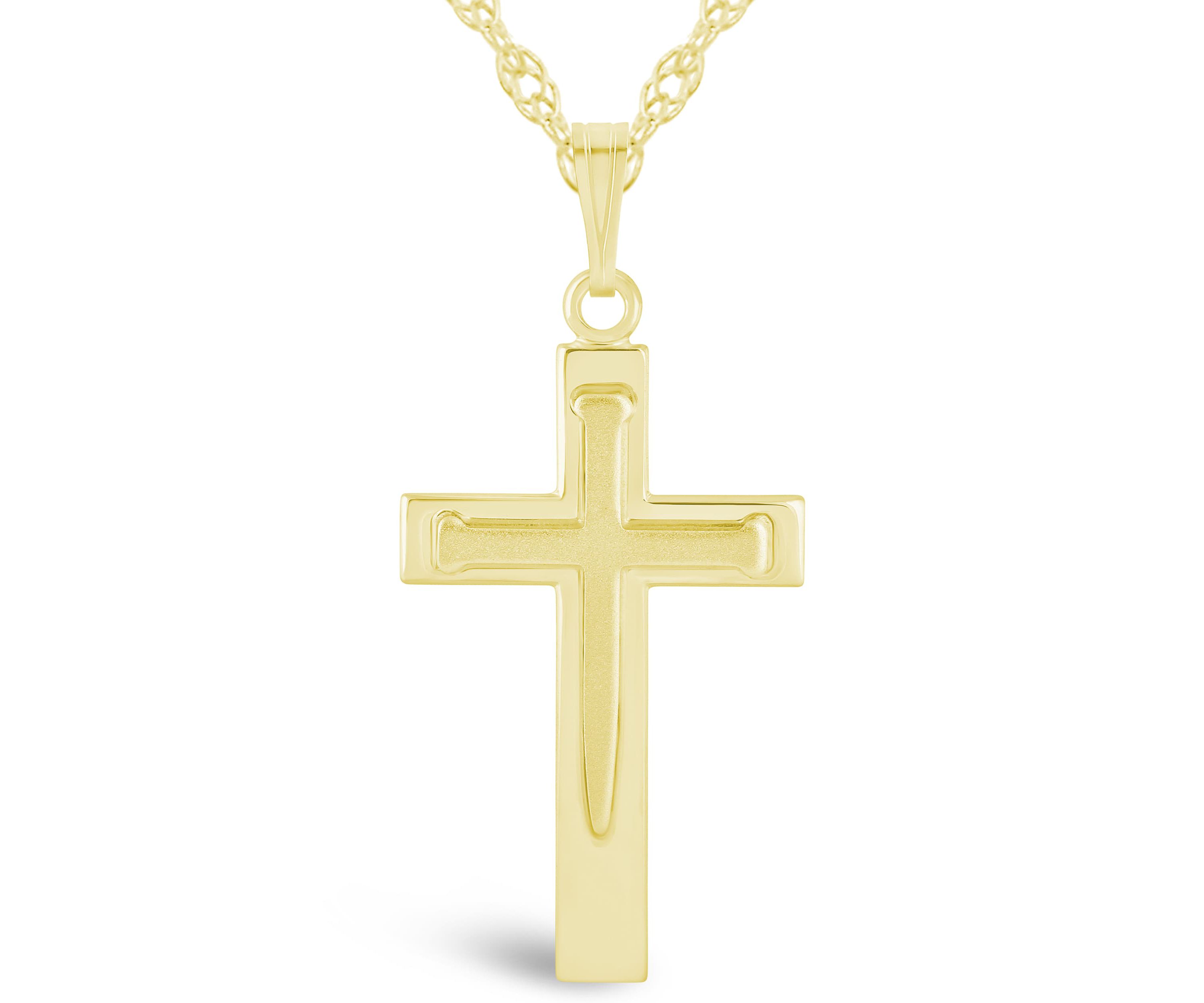 Sterling Silver Cross Pendant Necklace