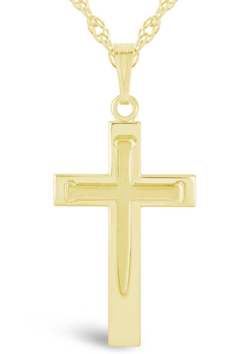 Sterling Silver Cross Pendant Necklace