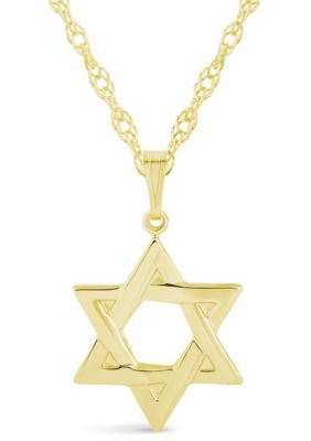 Belk & Co Sterling Silver Star of David Pendant Necklace