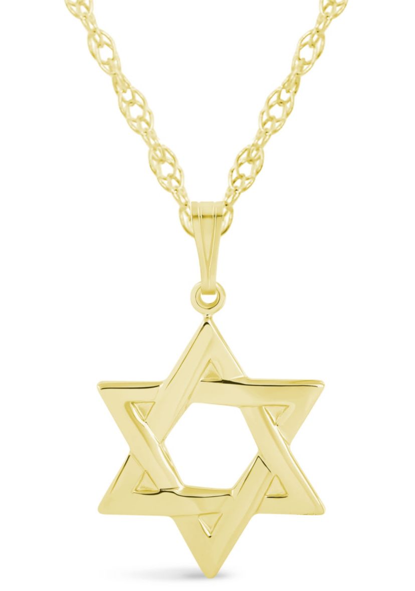 Sterling Silver Star of David Pendant Necklace