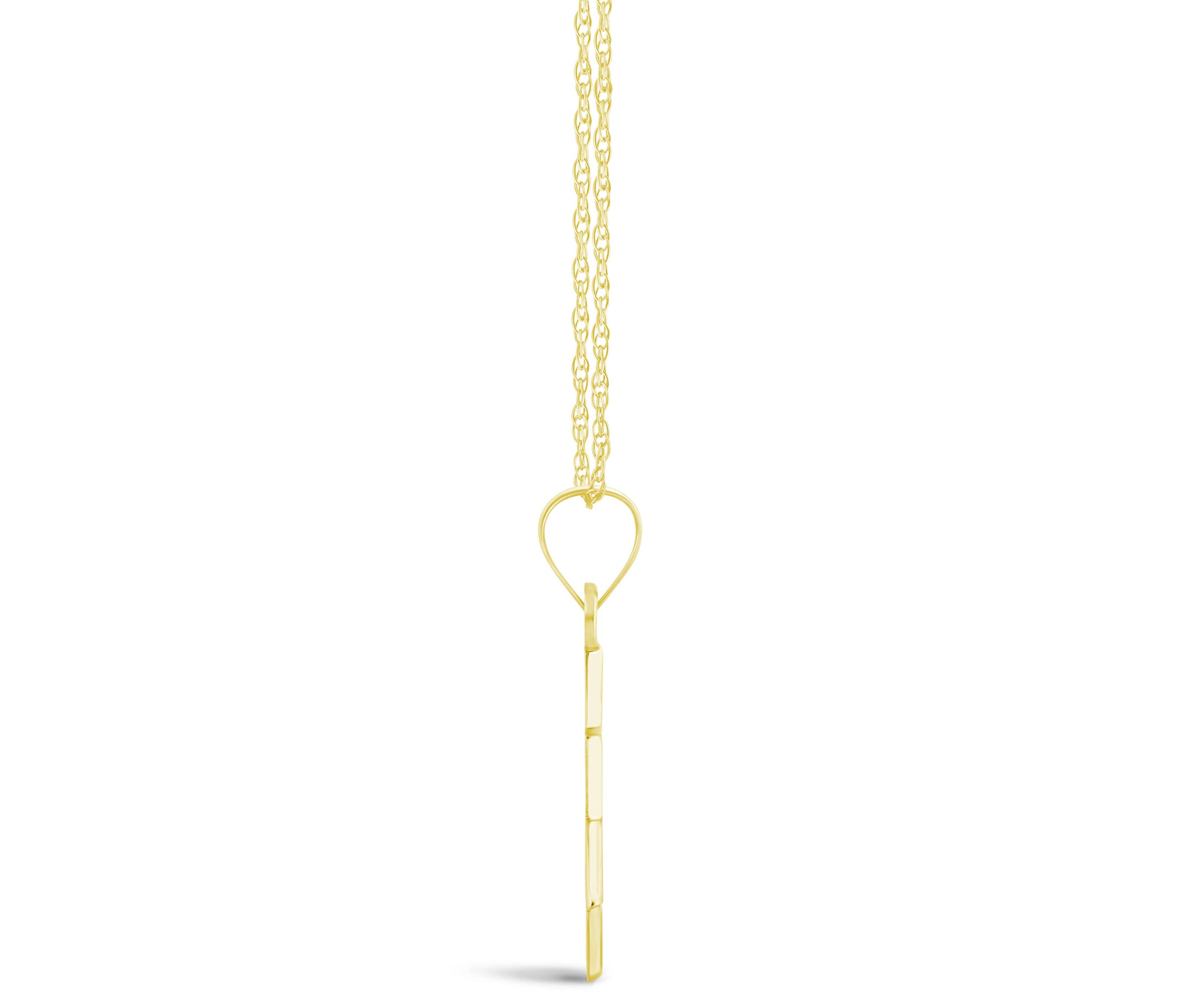 14K White Gold Star of David Pendant Necklace
