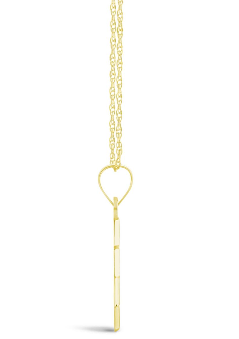 14K White Gold Star of David Pendant Necklace