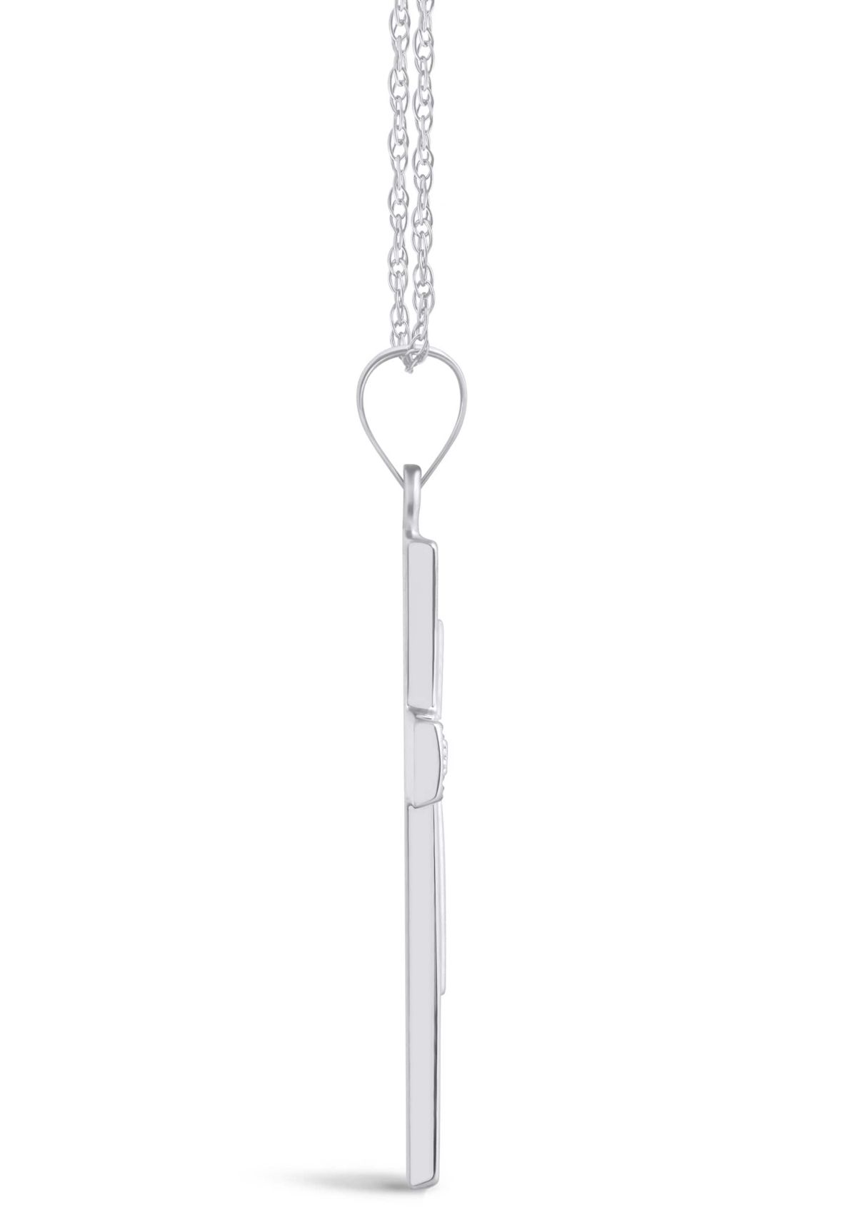 14K Yellow Gold Cross Pendant Necklace