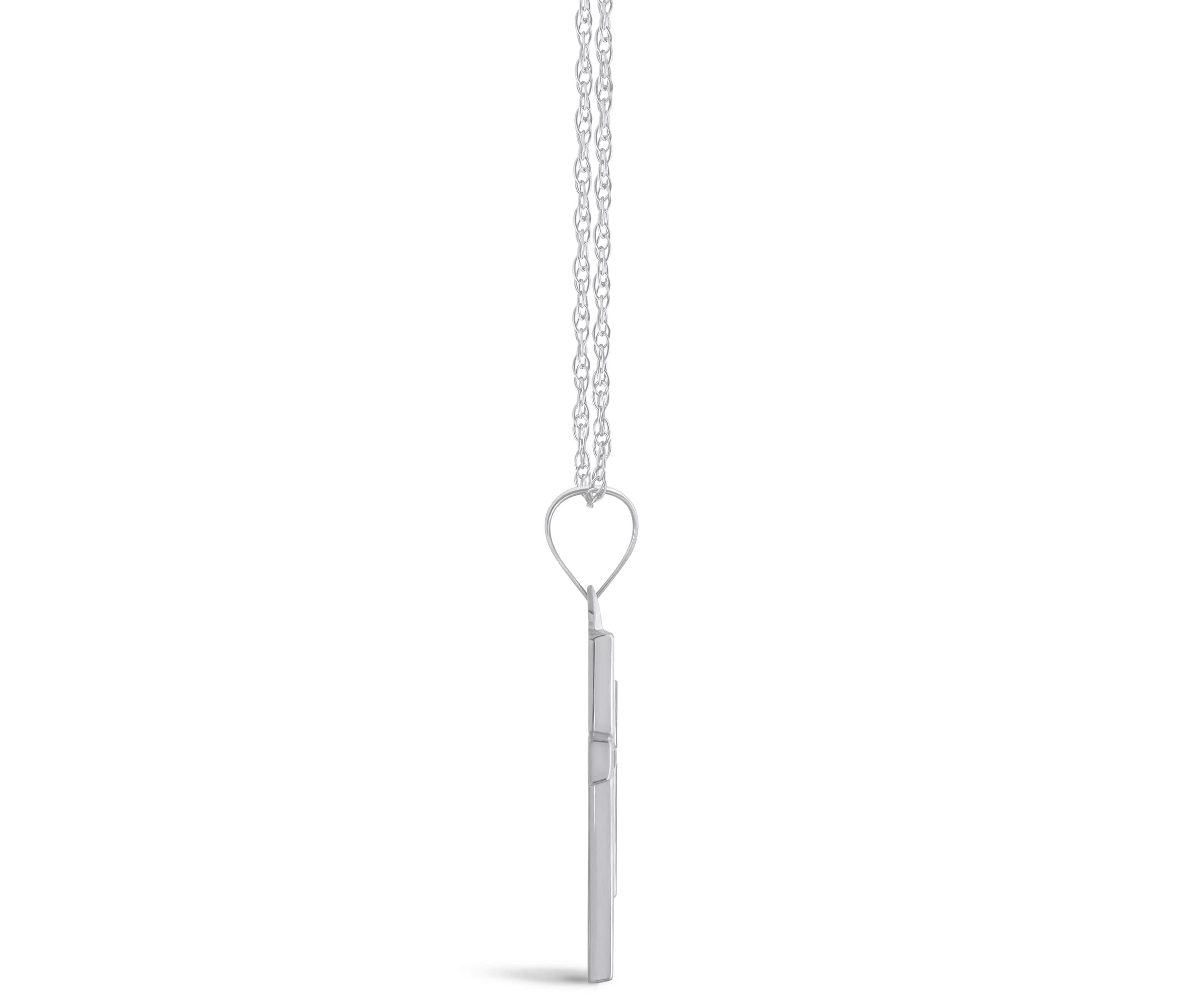 14K Yellow Gold Cross Pendant Necklace