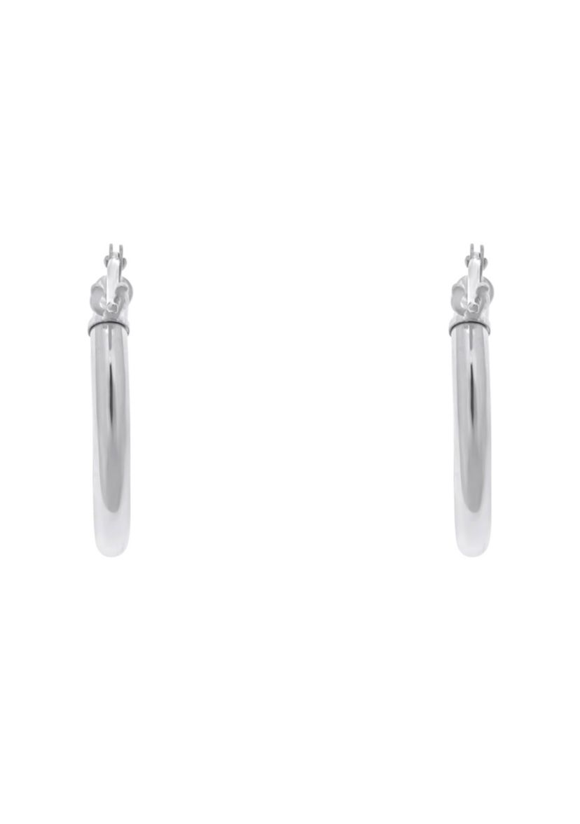 14K Yellow Gold 16mm Click Hoop Earrings