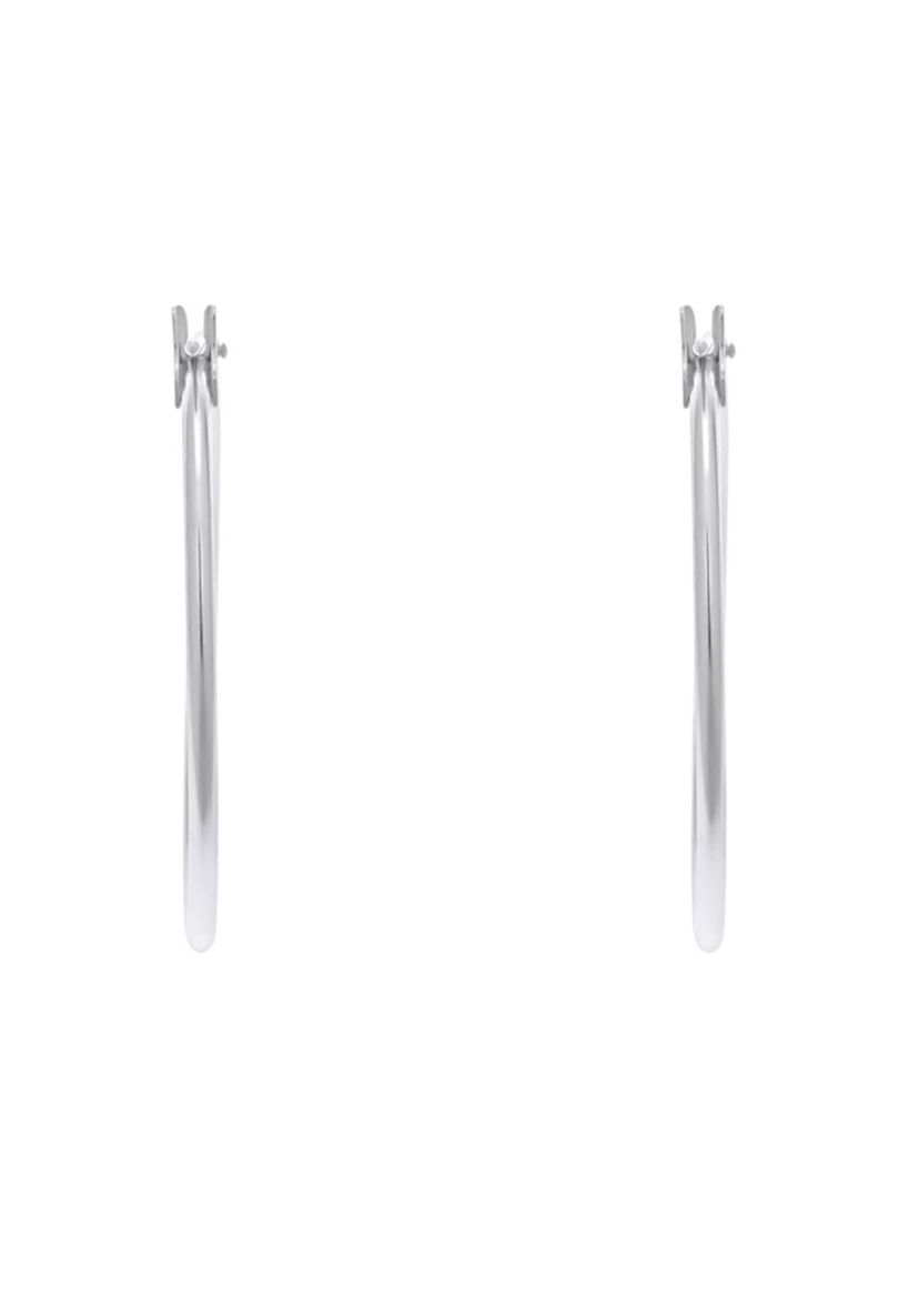 14K Yellow Gold 21mm Snap Hoop Earrings