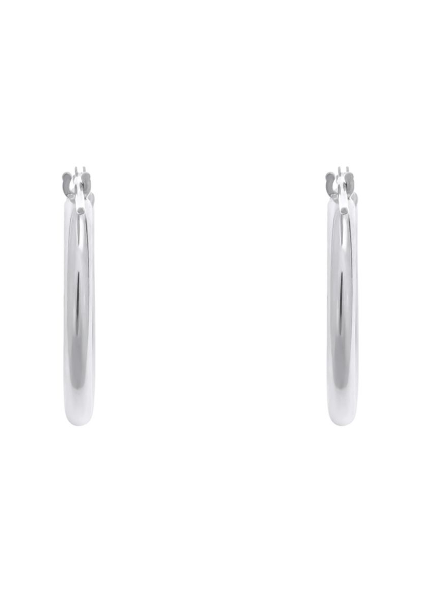 14K Yellow Gold 18mm Click Hoop Earrings