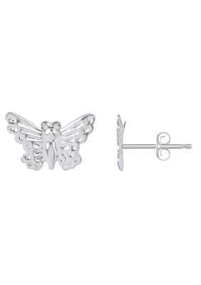 Belk & Co 14K Gold Butterfly Stud Earrings