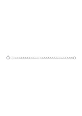 Belk & Co 14K Gold Cable Chain Extender - 3 Inch Adjustable, White