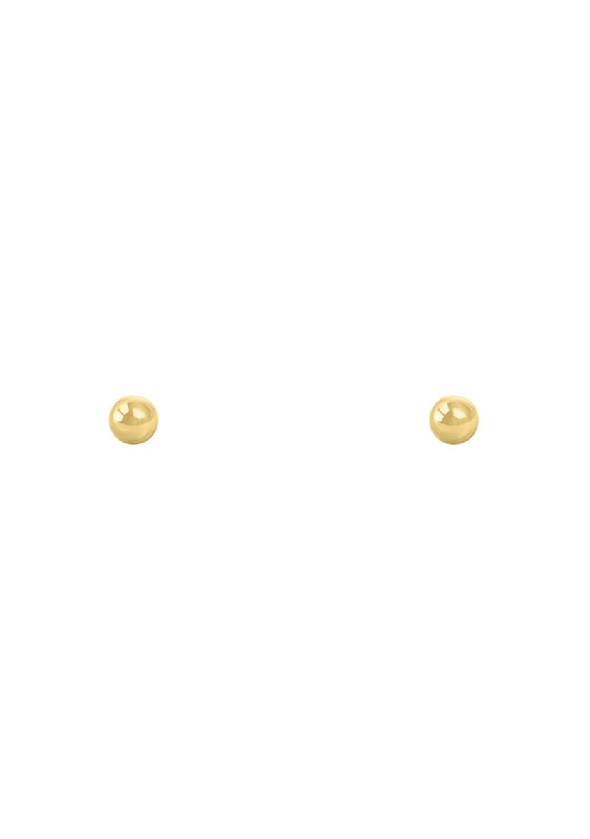 14K Yellow Gold 2mm Ball Stud Earrings