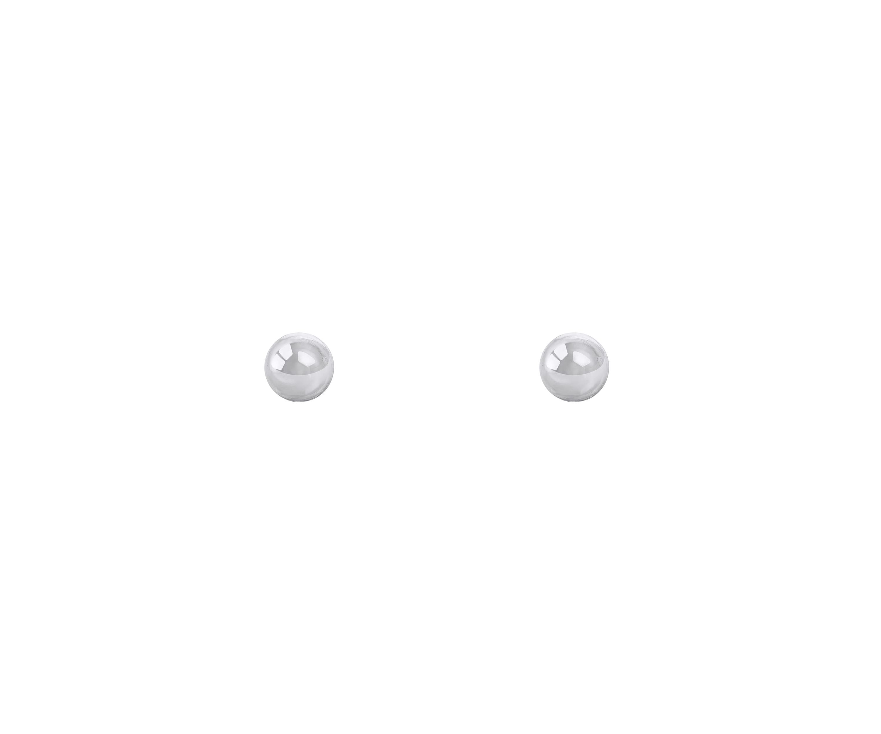 Sterling Silver 4mm Ball Stud Earrings