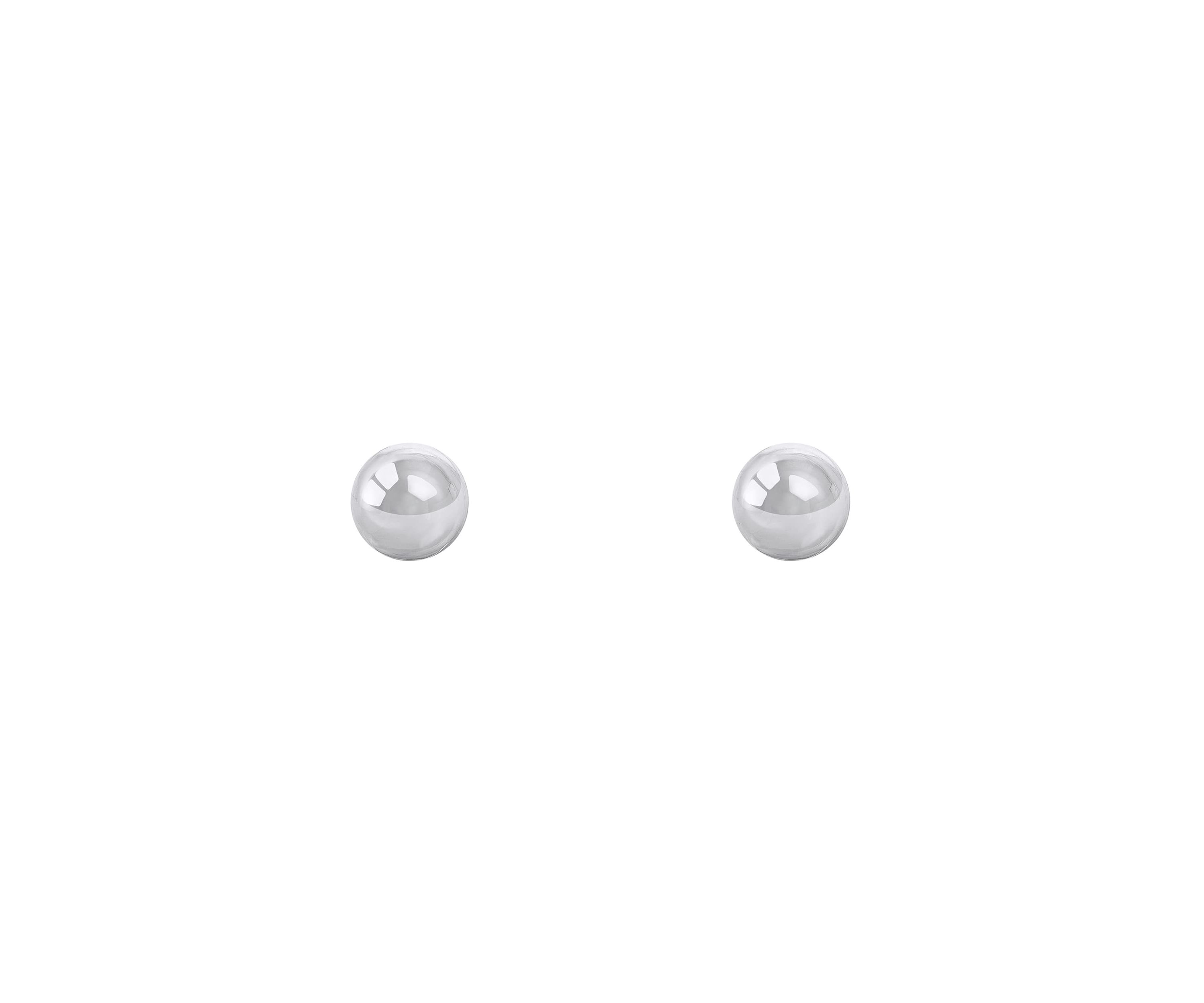 Sterling Silver 5mm Ball Stud Earrings
