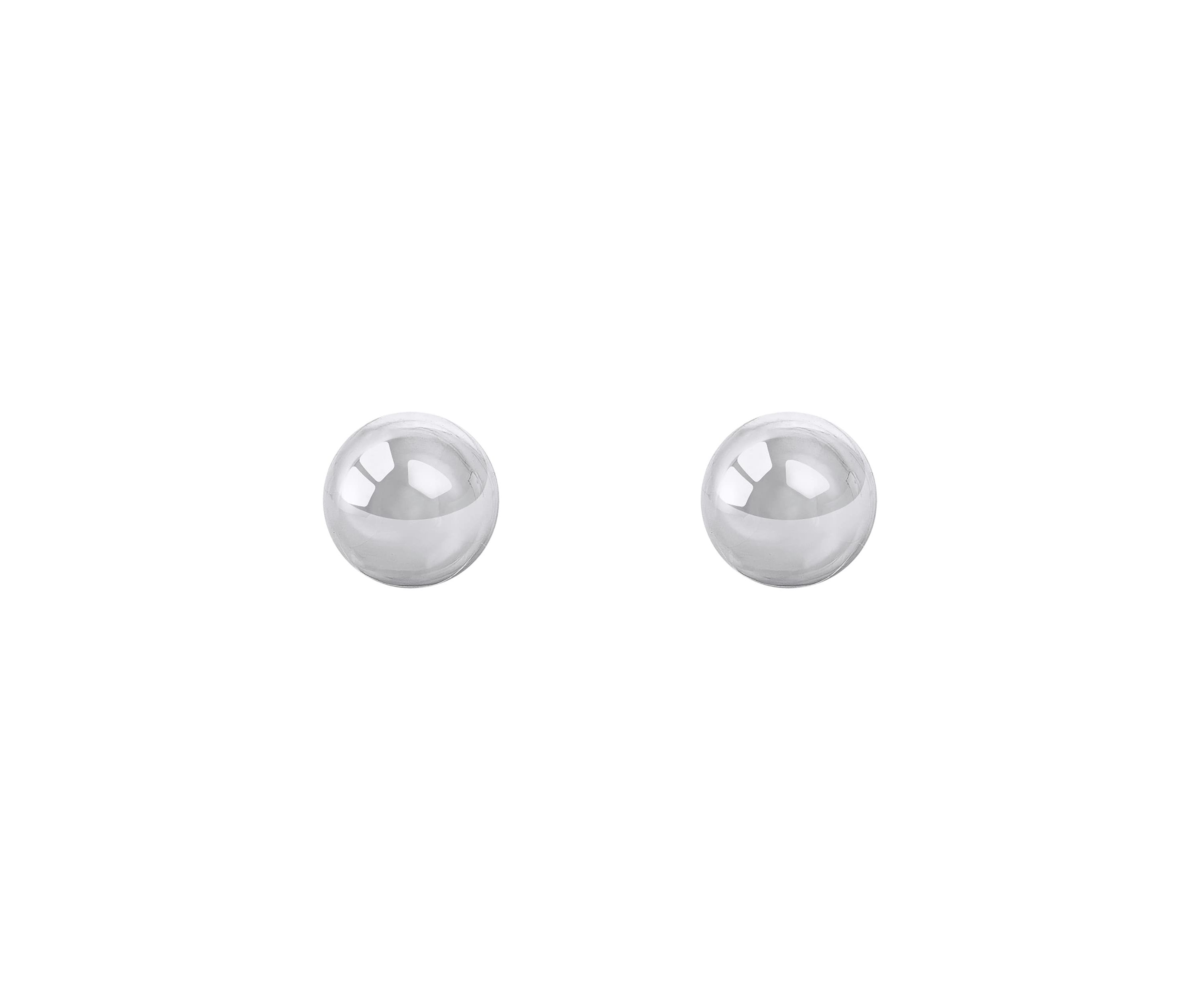 Sterling Silver 8mm Ball Stud Earrings