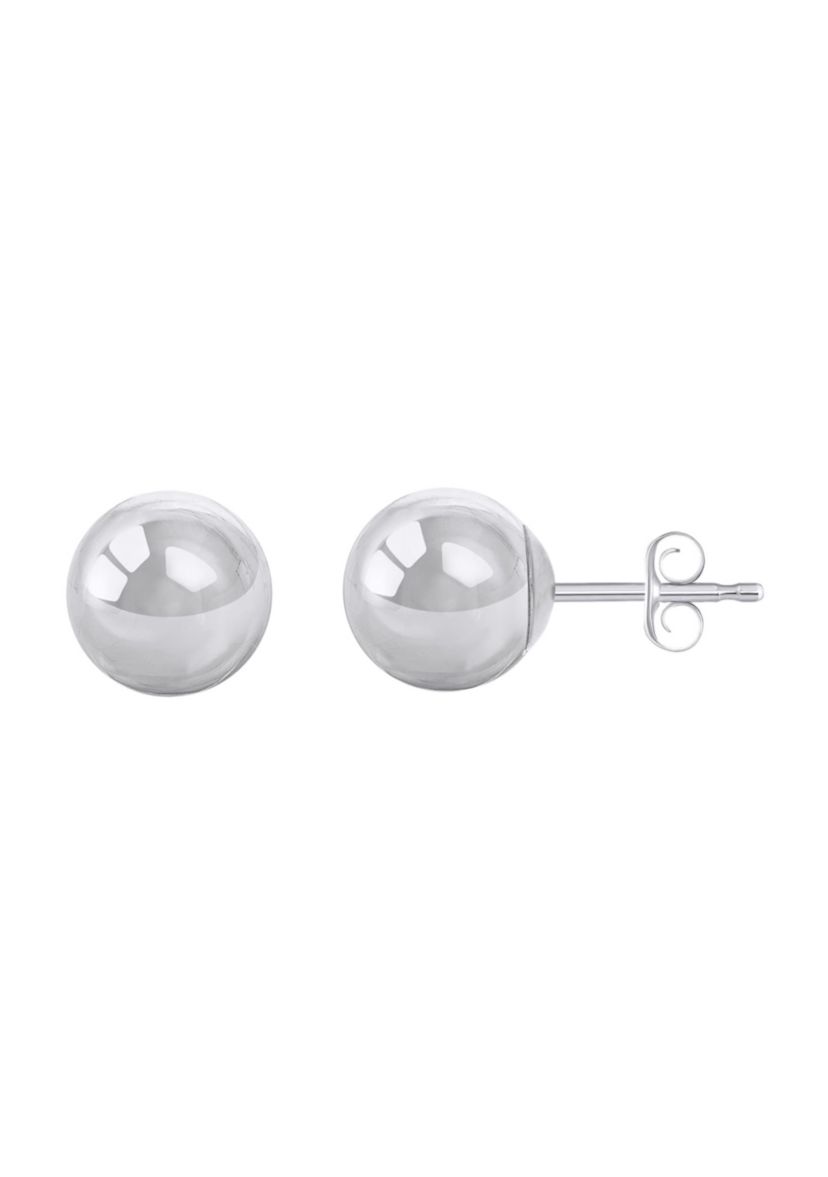 Sterling Silver 9mm Ball Stud Earrings