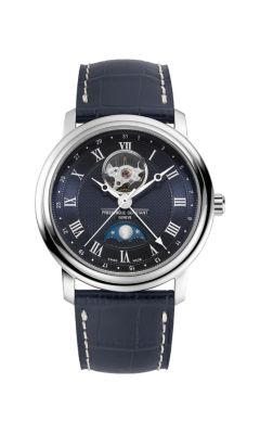 Frederique Constant Swiss Men's Classic Automatic Black Leather Strap Watch -  0840144602605