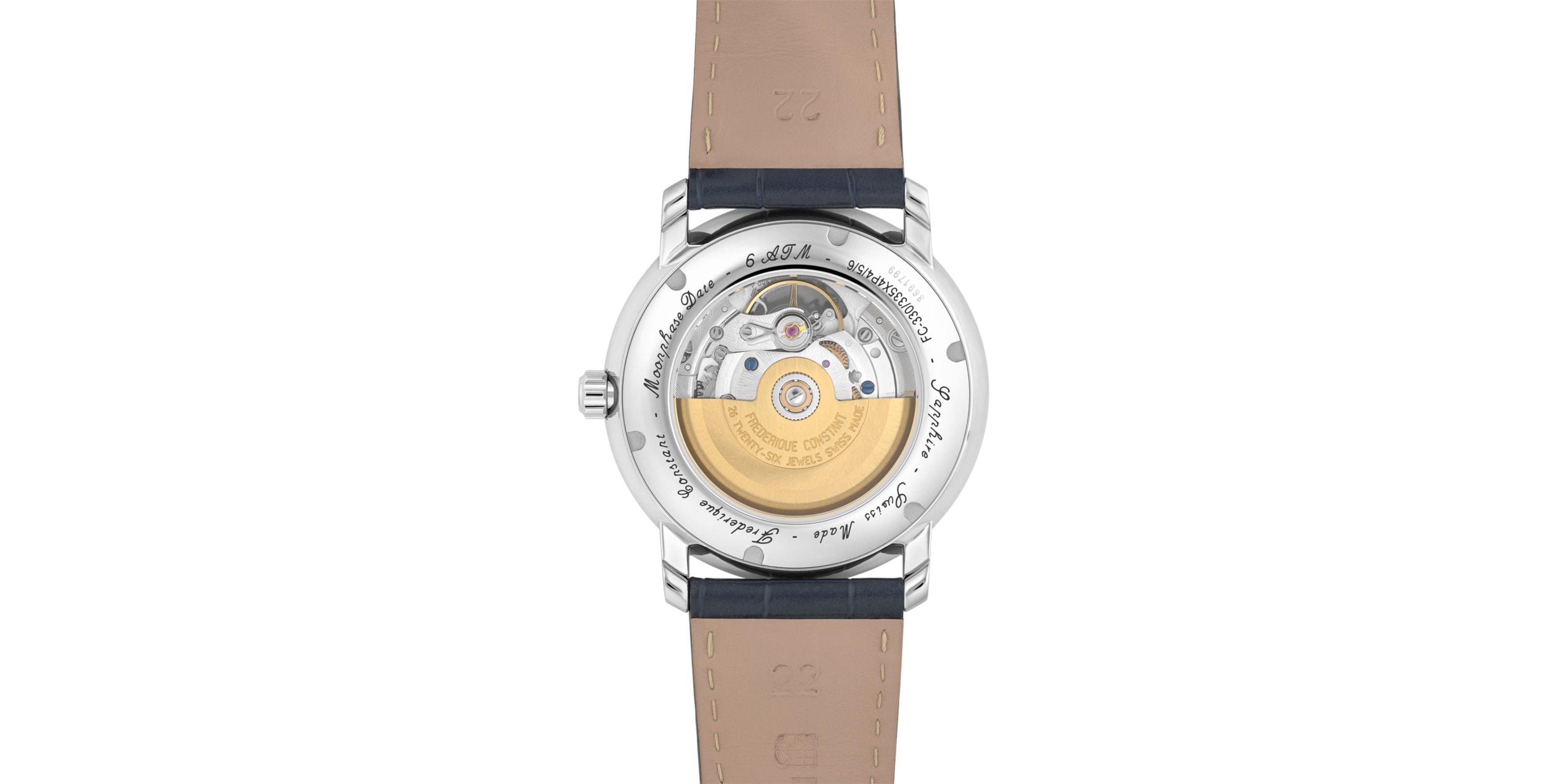Swiss Mens Classic Automatic Black Leather Strap Watch