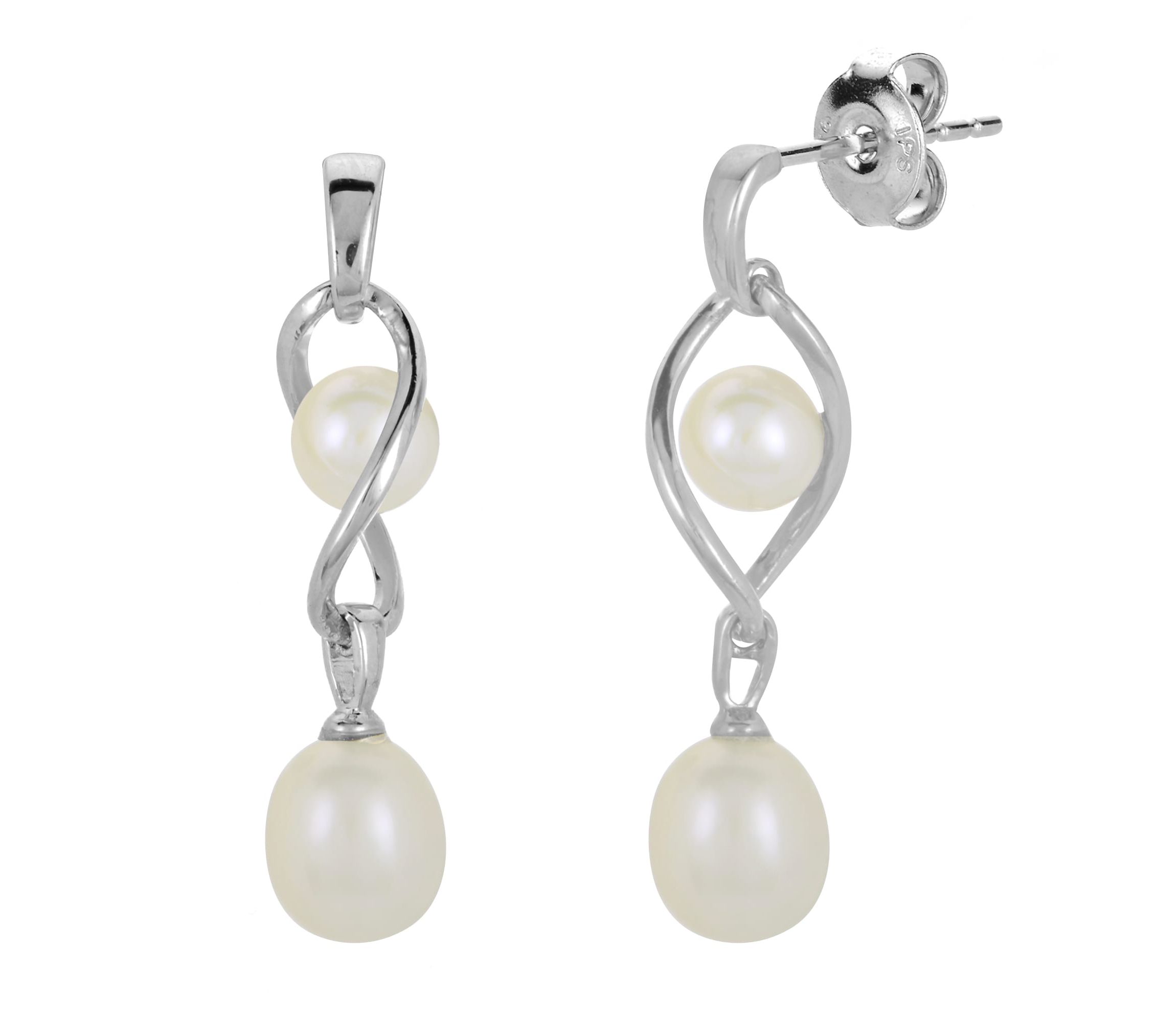 Sterling Silver Freshwater Pearl Earring