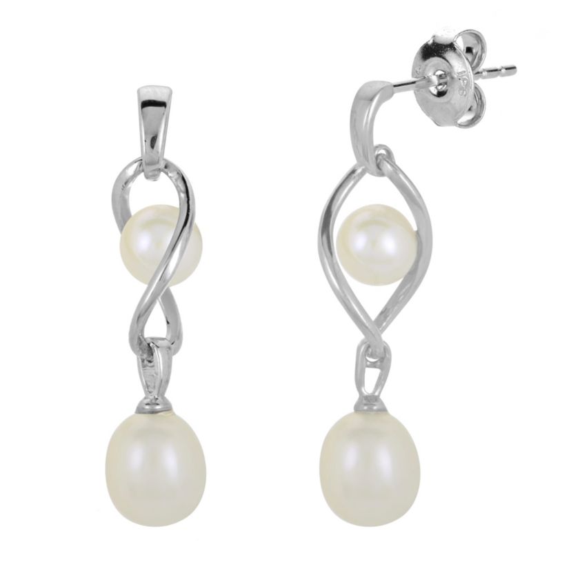 Sterling Silver Freshwater Pearl Earring