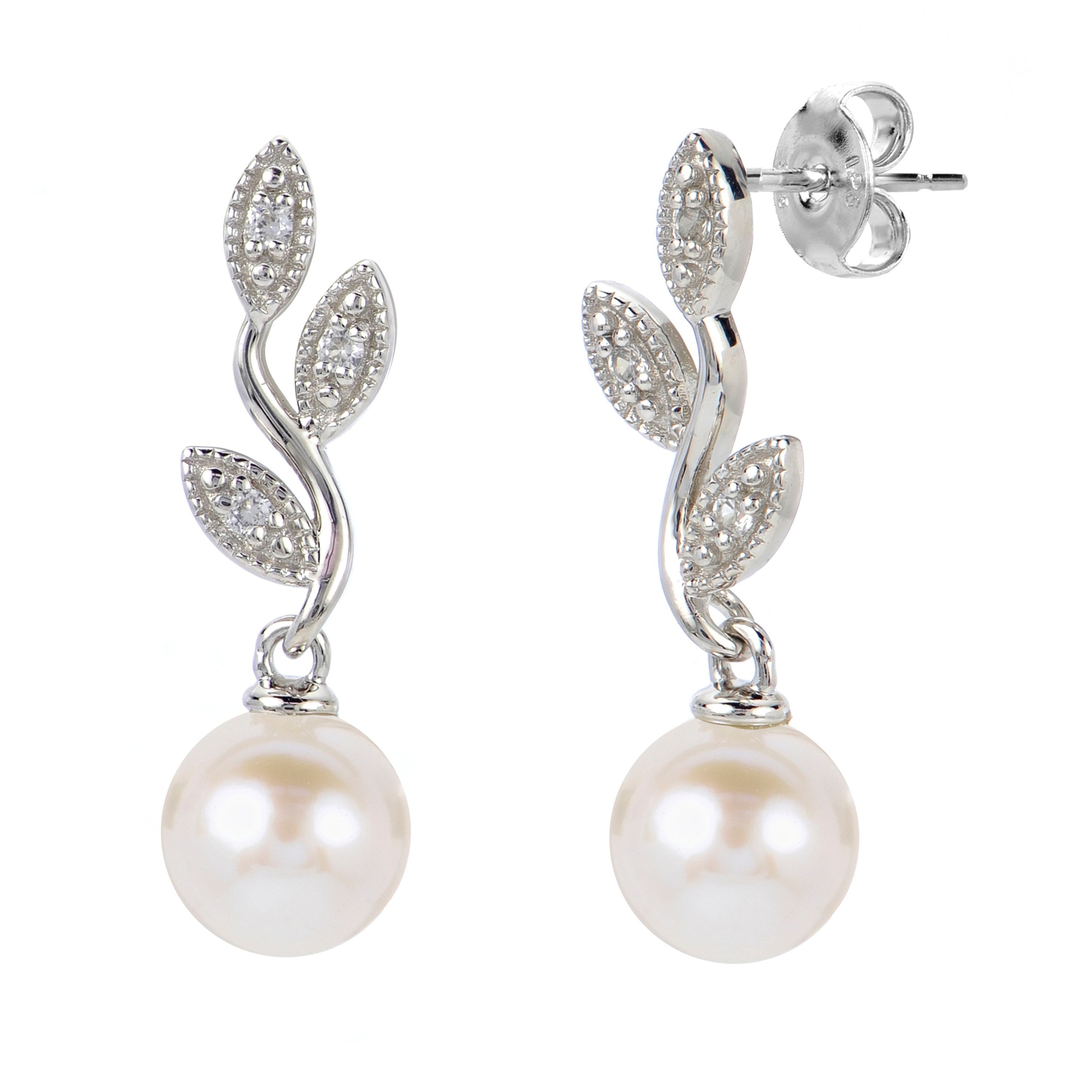 Sterling Silver Freshwater Pearl Earring