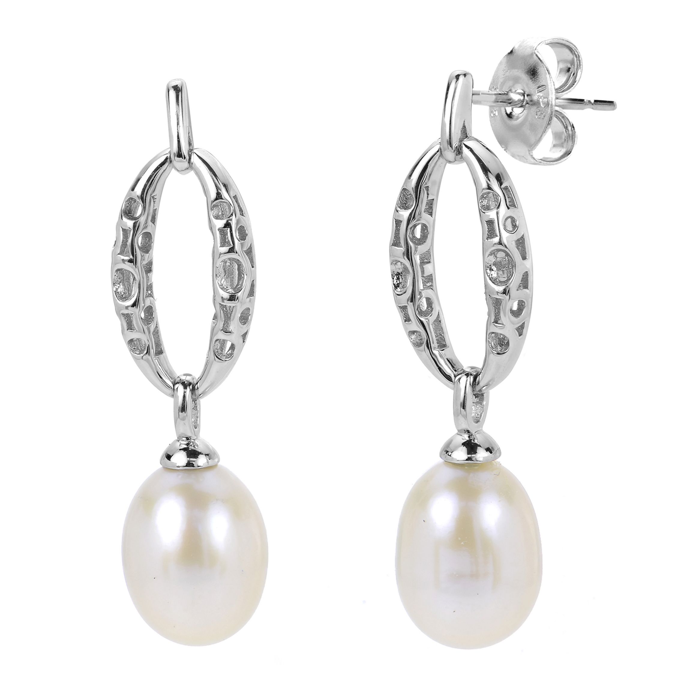 Sterling Silver Freshwater Pearl Earring