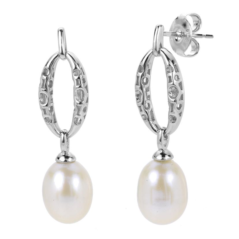 Sterling Silver Freshwater Pearl Earring