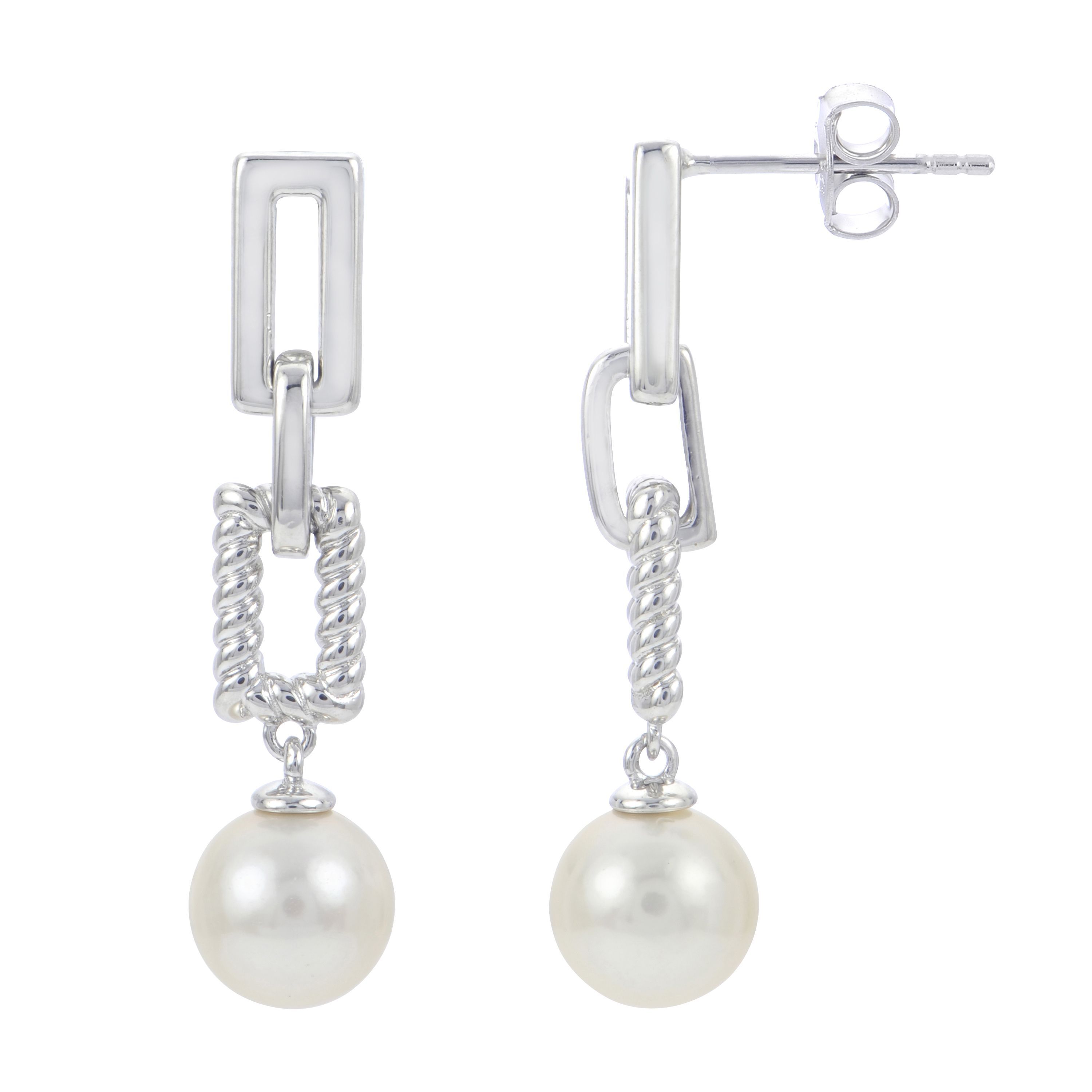 Sterling Silver Freshwater Pearl Earring