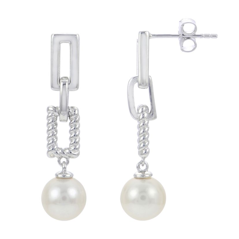Sterling Silver Freshwater Pearl Earring