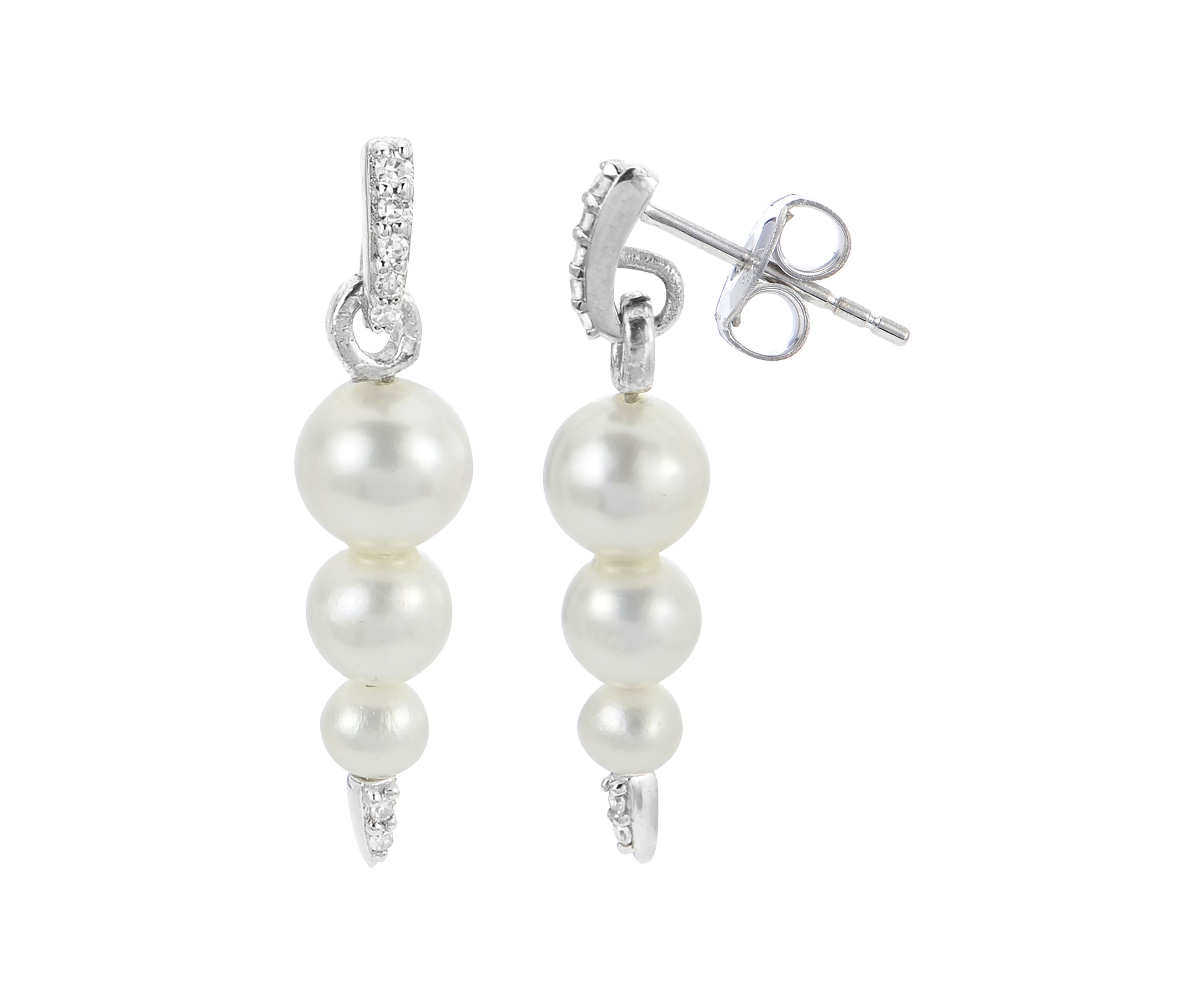 Sterling Silver Freshwater Pearl Earring