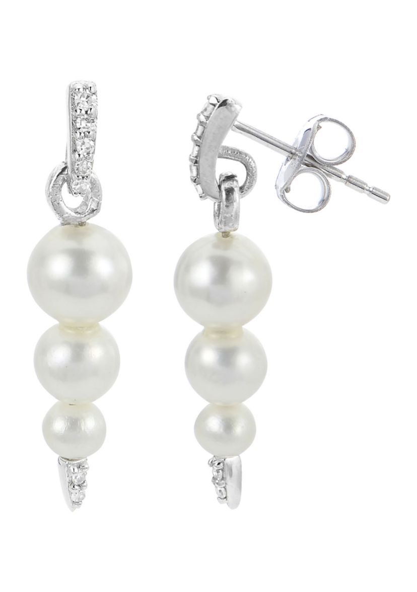 Sterling Silver Freshwater Pearl Earring