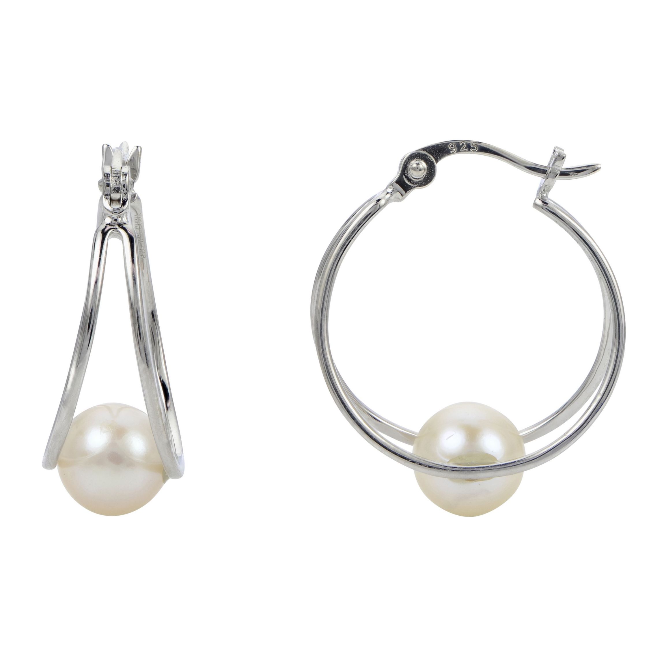 Sterling Silver Freshwater Pearl Earring