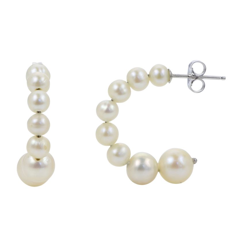 Sterling Silver Freshwater Pearl Earring
