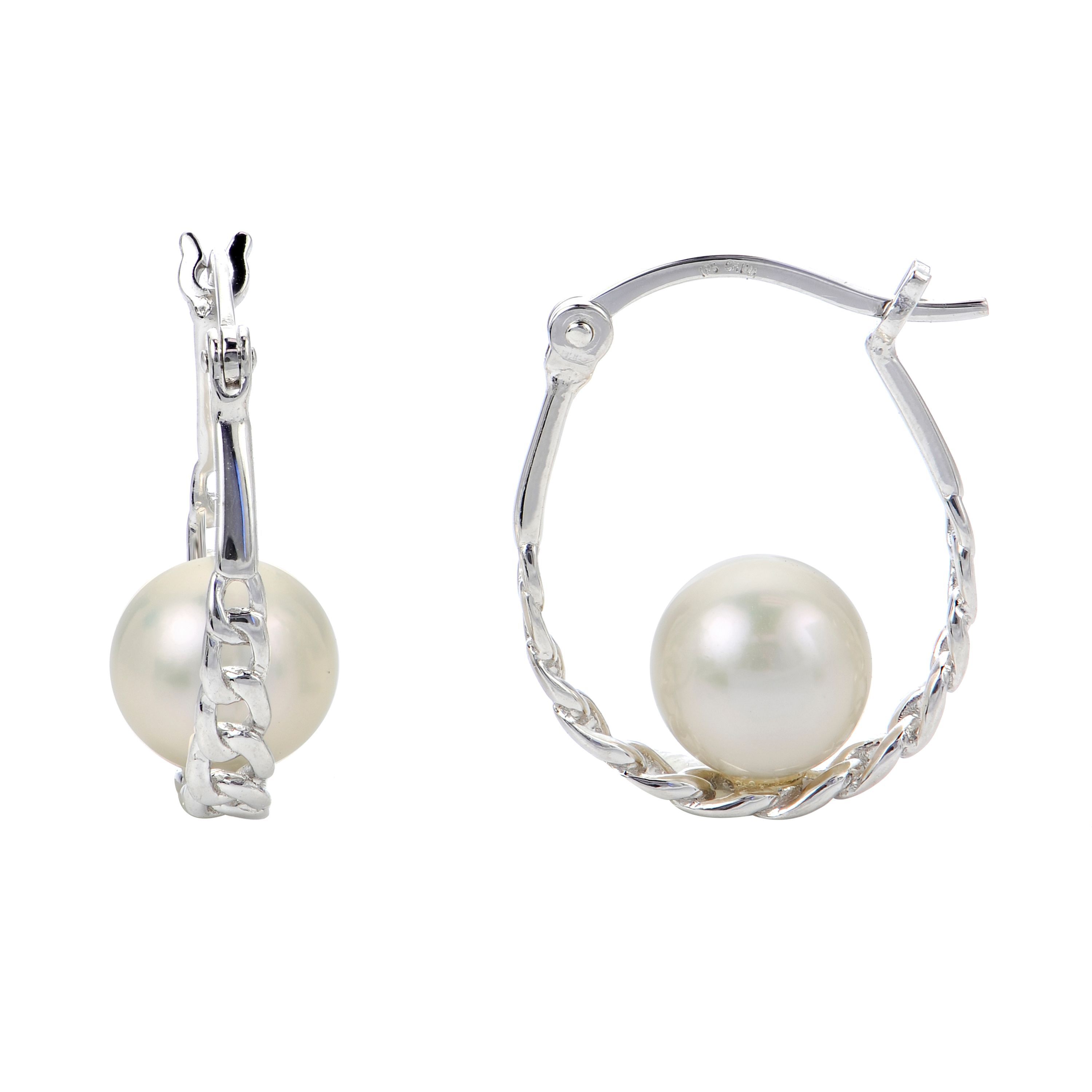 Sterling Silver Freshwater Pearl Earring