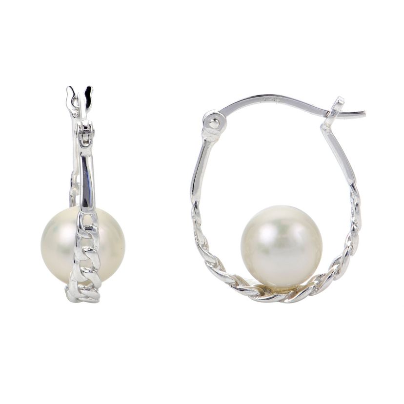 Sterling Silver Freshwater Pearl Earring