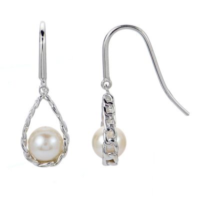 Sterling Silver Freshwater Pearl Earring