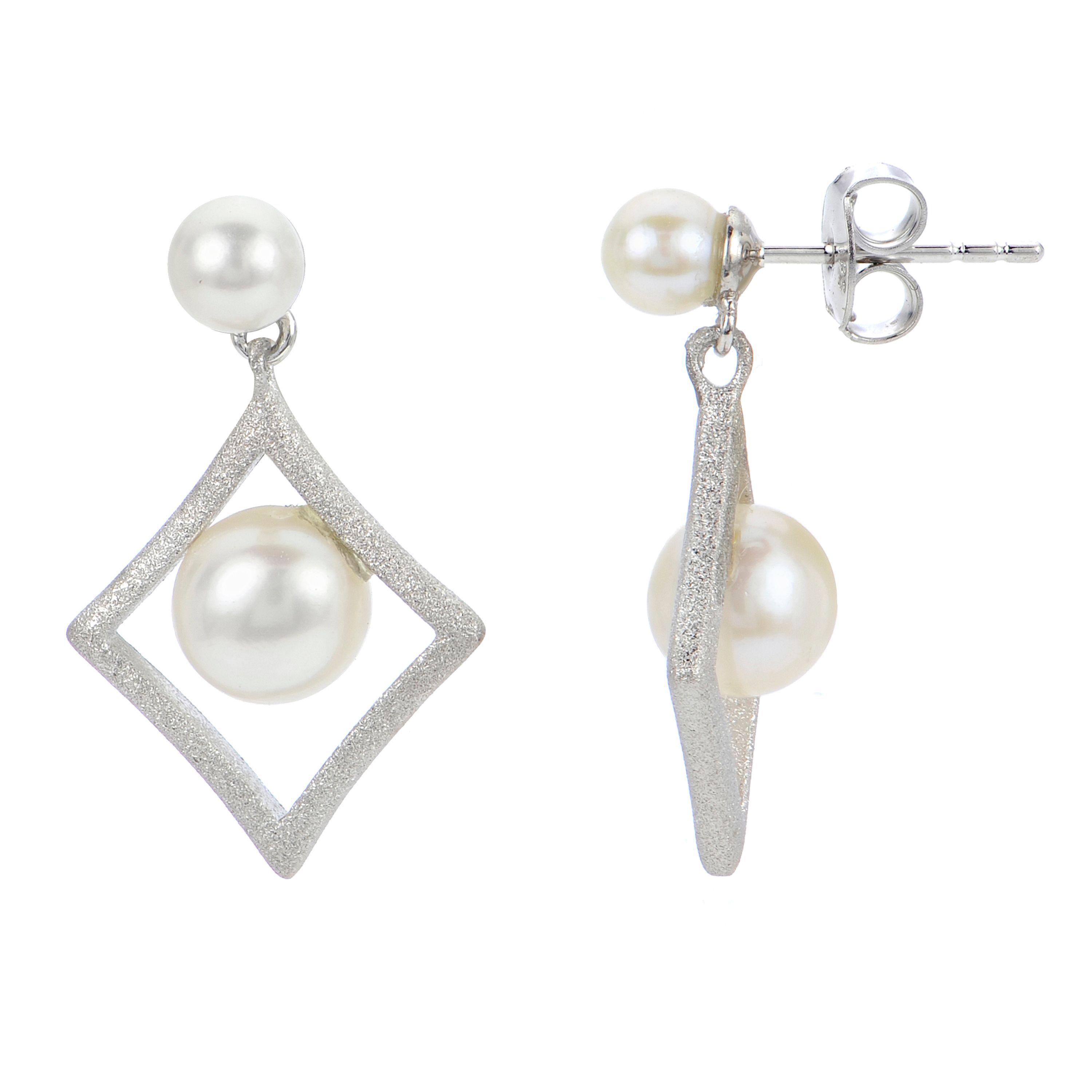 Sterling Silver Freshwater Pearl Earring