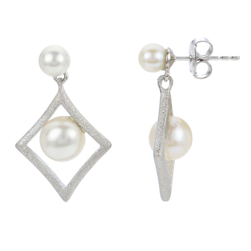 Sterling Silver Freshwater Pearl Earring