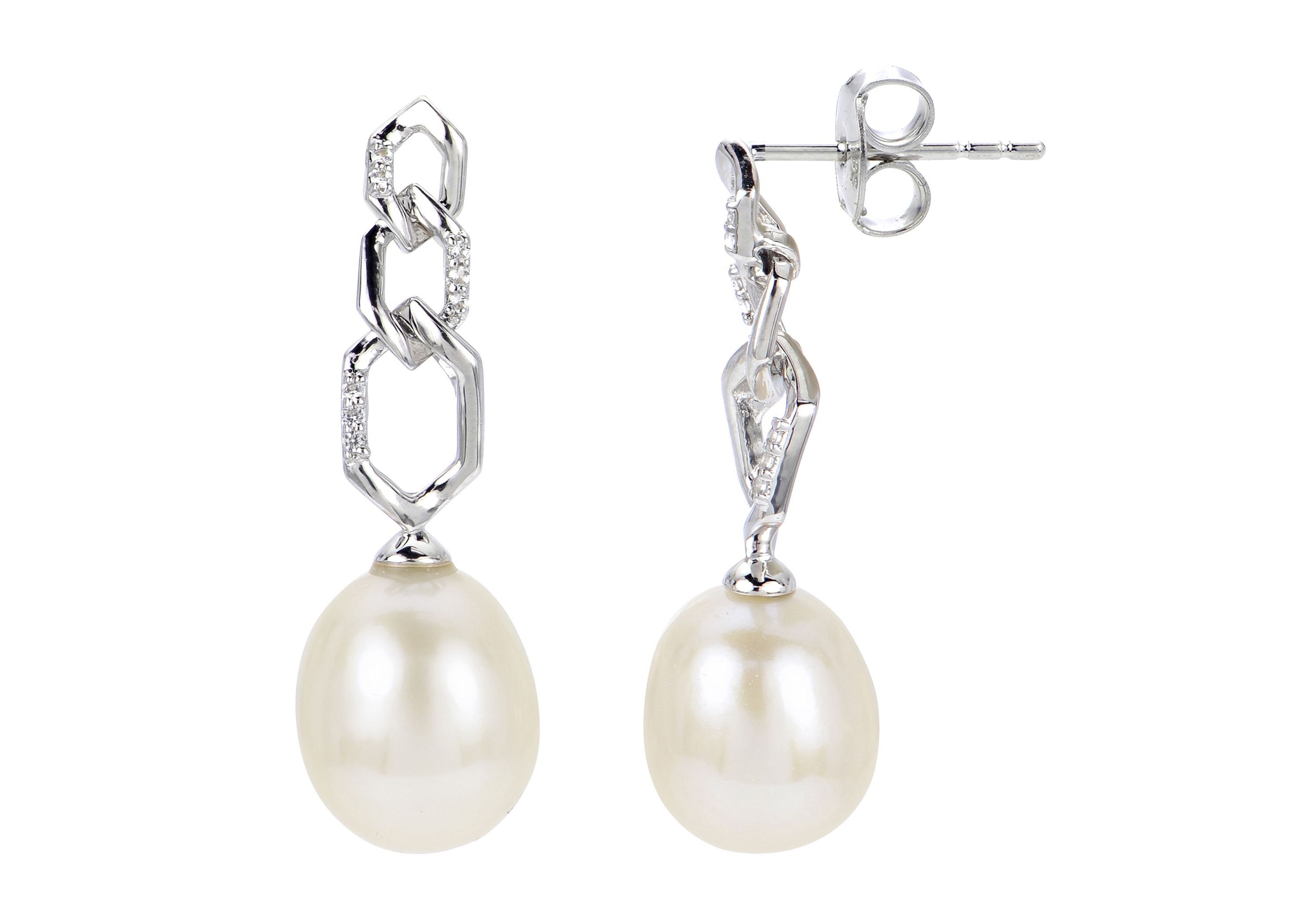 Sterling Silver Freshwater Pearl Earring