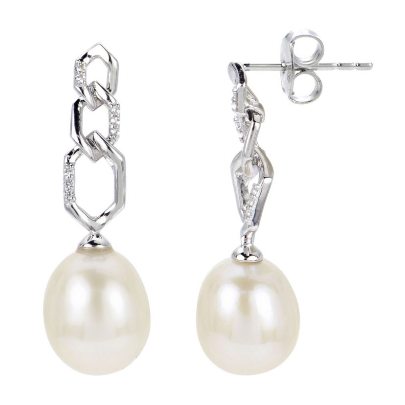 Sterling Silver Freshwater Pearl Earring