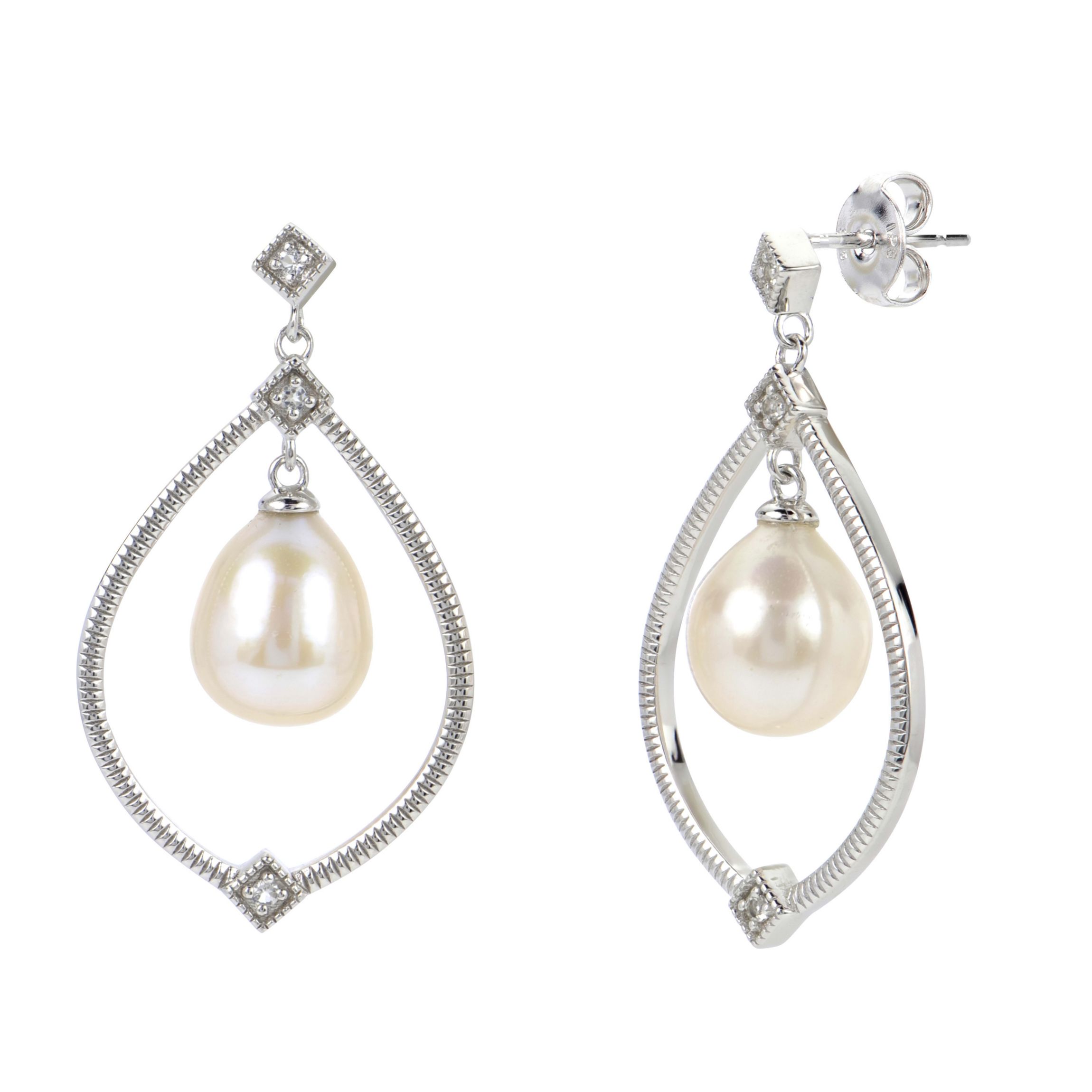 Sterling Silver Freshwater Pearl Earring