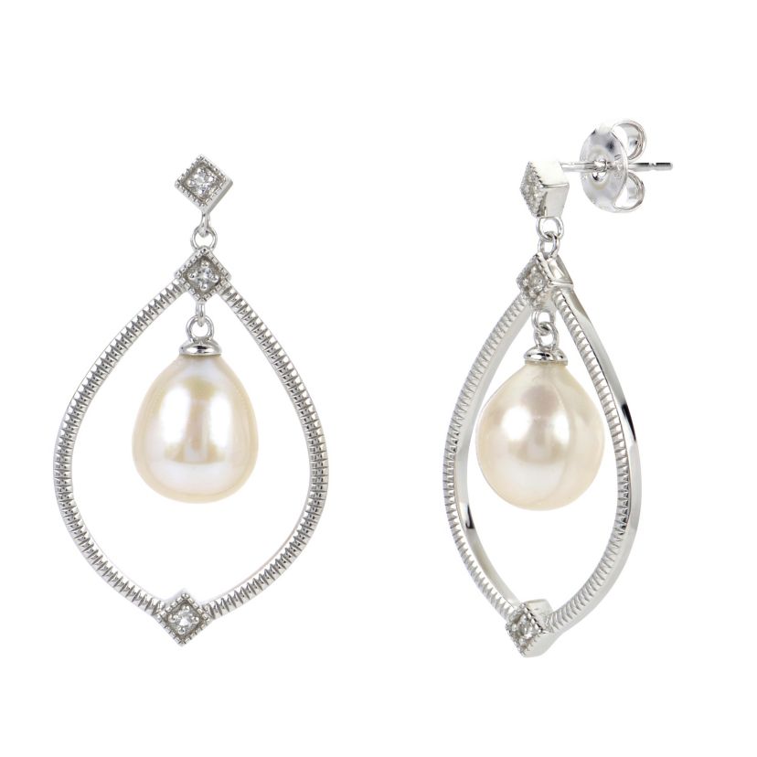 Sterling Silver Freshwater Pearl Earring