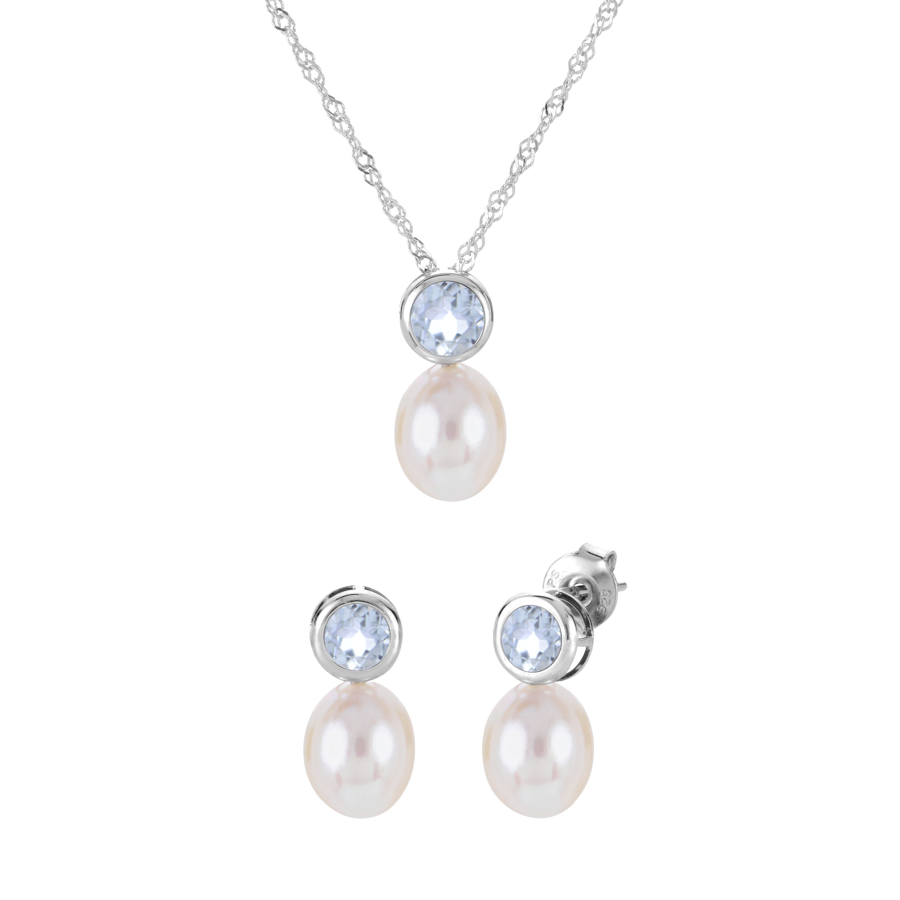 Sterling Silver Freshwater Pearl Set