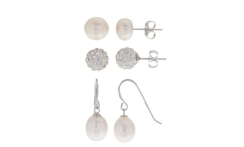 Sterling Silver Freshwater Pearl Set